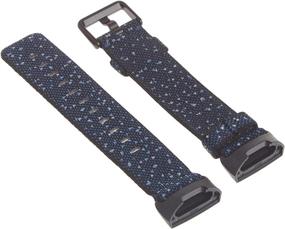 img 2 attached to 👉 Official Fitbit Product - Woven Midnight Small Accessory Band for Fitbit Charge 4