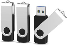 img 4 attached to 💾 Kootion 3 X 32GB USB 3.0 Flash Drive - High-Speed 32 GB Thumb Drive with Swivel Design - Reliable Jump Drive