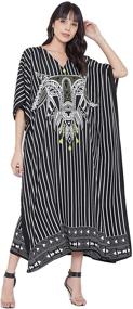 img 4 attached to 👗 Gypsy Polyester Kaftan Caftan - Casual Ladies' Apparel