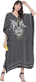 img 2 attached to 👗 Gypsy Polyester Kaftan Caftan - Casual Ladies' Apparel