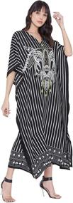 img 1 attached to 👗 Gypsy Polyester Kaftan Caftan - Casual Ladies' Apparel