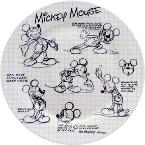 img 1 attached to 🐭 Magical Disney Sketchbook Mickey Dinner Plate - Add Enchantment to Your Meals!