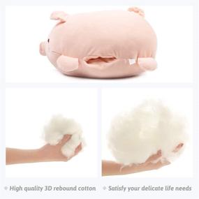 img 2 attached to Pig Stuffed Animal Plush Hugging Pillow: Soft Cute Toy Gift 🐷 for Birthday, Anime Squishy Marshmallow Fluffy Kawaii Plushie for Kids Boys Girls Adults