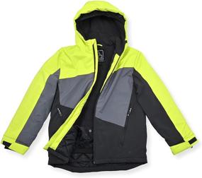 img 2 attached to 🧥 Arctic Quest Hooded Puffer Graphite Boys' Jacket & Coat: Stylish and Warm Outerwear