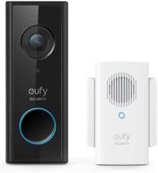 🔒 eufy security battery video doorbell wireless kit: hd resolution, no monthly fees logo