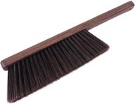 🧹 soft bristle hand broom cleaning brushes - ideal for car, bed, couch, draft, garden, furniture, clothes - with wooden handle logo