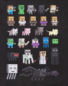 img 3 attached to 👾 Iconic Minecraft Official Sprites Boy's Hoodie: Level up your Style Game with Pixel Perfect Fashion