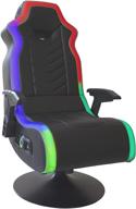 🎮 enhance gaming experience with x rocker rgb prism pedestal 2.1 dual gaming chair – led lights, 33"x25"x45", black логотип