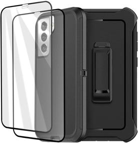 img 4 attached to AICase Galaxy S21 Belt-Clip Holster Case with Screen Protector - Heavy Duty Drop Protection, Full Body Rugged Shockproof/DustProof, Military Grade Tough Durable Phone Cover for Samsung Galaxy S21