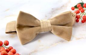 img 3 attached to Kids Velvet Bow 👦 Tie for Boys by Spring Notion