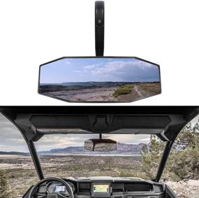 img 2 attached to 🔍 RZR Rear View Center Mirror: OKBA Ultra Clear UTV Mirror for Polaris RZR 800 1000 S 900 XP 1000 & Arctic Cat Wildcat X 1000 (2881540) - ShatterProof Glass, Designed for 1.75" Roll Bar