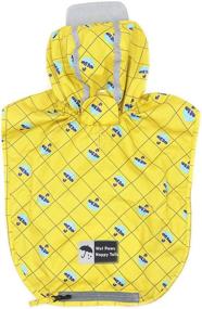 img 4 attached to 🐶 KYEESE Dog Raincoat: Waterproof, Reflective, and Lightweight with Hood - Ideal Antidroplet Dog Rain Poncho