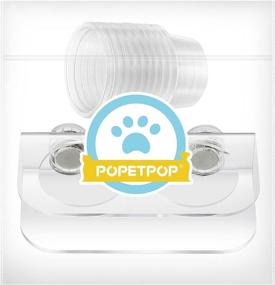 img 1 attached to POPETPOP Reptile Feeding Cups - Gecko Feeder Suction Cup Bowls for Pets with 10 Tortoise Reptile Spider Snake Bowls - Small