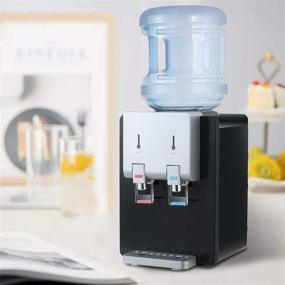 img 1 attached to 💧 Amay Top Loading Water Cooler Dispenser - Hot & Cold Water Dispenser with Child Safety Lock for Drinking Fountain