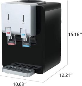 img 3 attached to 💧 Amay Top Loading Water Cooler Dispenser - Hot & Cold Water Dispenser with Child Safety Lock for Drinking Fountain