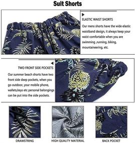 img 1 attached to 🌺 BEBUERRG Sleeve Button Hawaiian Printing Men's Clothing: Style Meets Comfort!