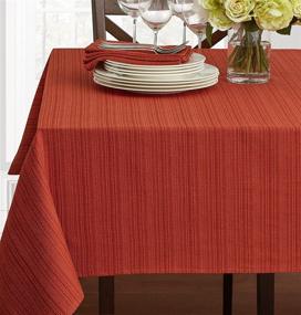 img 4 attached to 🦓 Bison Rectangular Tablecloth with Textured Fabric