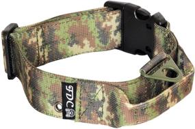 img 2 attached to FDC Tactical Dog Collars - Heavy Duty Training Collars with Handle, Military Army Style, 1.5in Width, Plastic Buckle, TAG Hole - Suitable for Medium, Large, XL, XXL Breeds