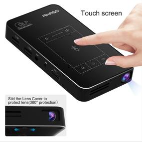 img 3 attached to 📽️ AKASO WT50 Mini Projector: 1080P HD WiFi DLP Portable Video Projector with Android 7.1, Wireless & Wired Screen Sharing, Trackpad Design – Pocket-Sized Home Theater Pico Projector for iPhone and Android