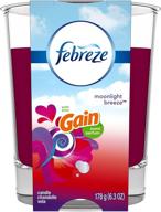 🕯️ enhance your space with febreze candle: gain scent, moonlight breeze (4 count) logo