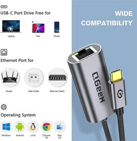 img 4 attached to QGeeM USB C to Ethernet Adapter - Gigabit LAN Network Cable for MacBook Pro/Air, iPad Pro, Dell XPS