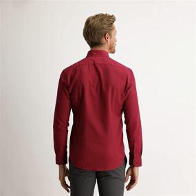 img 3 attached to 👔 Formal Casual Button Shirts with Sleeves for Men's Clothing