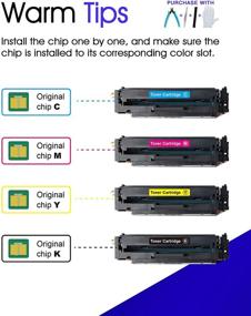 img 1 attached to 🖨️ GPC Image Compatible Toner Cartridge Replacement for HP 206A 206X W2110A W2111A W2112A W2113A - for HP Color M255dw MFP M283cdw M283fdw M282nw M283 M255 Printer Tray (4 Pack)