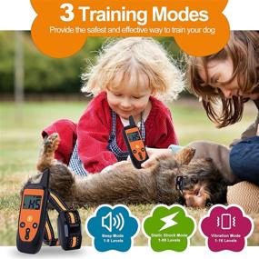 img 3 attached to 🐕 USCAMEL Dog Training Collar: Rechargeable, 3 Modes, 99 Levels, Waterproof, Remote Control