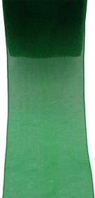 img 2 attached to 🎀 14019 Green 1/2 Inch Organza Ribbon 100 Yards (2 Rolls) - Sheer Ribbon for Party Decoration, Gift Wrapping, and Crafts