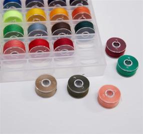 img 2 attached to 🧵 HimaPro 72 PCs Assorted Color Bobbins with Storage Case - Compatible for Brother, Babylock, Janome, and Singer etc (SA156) - 40 Weight - Includes Soft Tape Measures, Assorted Needles, and Seam Rippers