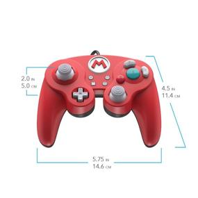 img 3 attached to 🎮 PDP Gaming Super Mario Bros Wired Fight Pad Controller: GameCube Inspired Controller, Compatible with Nintendo Switch