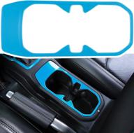 baby blue cup holder trim cover for 2018-2021 jeep wrangler jl jlu & gladiator jt logo