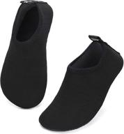👟 ubfen kids water shoes aqua socks | quick-dry, anti-slip, barefoot sports swimming beach pool shoes for toddler boys & girls logo