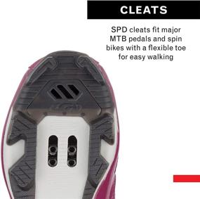 img 2 attached to 👟 Louis Garneau Women's Multi Air Flex Bike Shoes - Ideal for Indoor Cycling, Commuting, & MTB activities - SPD Cleats Compatible with MTB Pedals - Magenta/Drizzle Color - US Size 10 EU Size 41