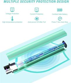 img 1 attached to 🔥 Teal Blue USB Rechargeable Lighter - Multi-Safety Protection, Arc Plasma Flameless, Windproof Electric Candle Lighter