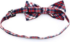 img 2 attached to 👔 Carahere Boy's Plaid Bow Ties - Handmade Accessories for a Trendy Look