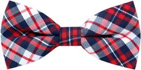 img 4 attached to 👔 Carahere Boy's Plaid Bow Ties - Handmade Accessories for a Trendy Look