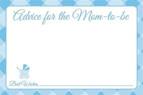 img 4 attached to 👶 Jot & Mark Blue Baby Shower Advice Cards: 25 Cards per Pack, Perfect for New Moms!