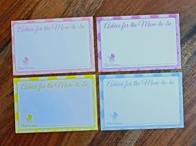 img 1 attached to 👶 Jot & Mark Blue Baby Shower Advice Cards: 25 Cards per Pack, Perfect for New Moms!