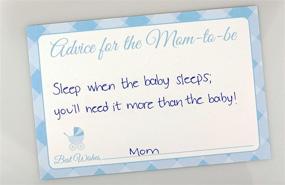 img 3 attached to 👶 Jot & Mark Blue Baby Shower Advice Cards: 25 Cards per Pack, Perfect for New Moms!