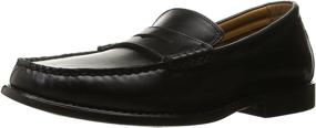 img 4 attached to IZOD Edmund Penny Loafer Black Men's Shoes for Loafers & Slip-Ons