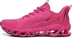 img 2 attached to Running Sneakers Breathable Walking Athletic Sports & Fitness