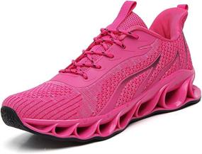 img 3 attached to Running Sneakers Breathable Walking Athletic Sports & Fitness