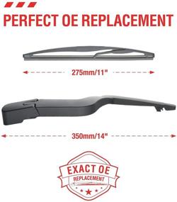 img 1 attached to 🚘 GMC Acadia Saturn Outlook 2007-2012 BERG REGEN Rear Windshield Wiper Arm with Blades Kits Assembly – Genuine Factory OE Replacement for GM 15276248 15276259, including Acadia Denali Back Window Accessories