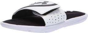 img 4 attached to 👦 Boys' Under Armour Ignite Slide Sandal Shoes for Superior Comfort