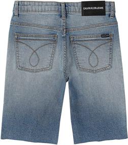 img 1 attached to 👖 Мальчикам Одежда Calvin Klein Stretch Denim Boston - Оптимизировано для Шорт