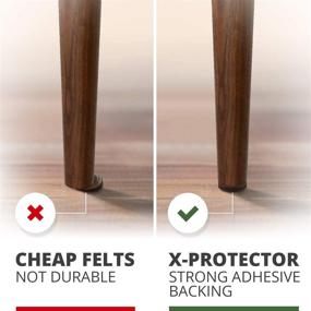 img 1 attached to High-Quality X-PROTECTOR Premium 16 Thick 1/4” Heavy Duty Felt Furniture Pads 2” for Maximum Protection! Perfect Felt Pads 🛡️ for Heavy Furniture Feet – Top-rated Wood Floor Protectors to Prevent Scratches and Make Furniture Sliders Easier. Safeguard Your Hardwood Floor!