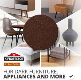 img 3 attached to High-Quality X-PROTECTOR Premium 16 Thick 1/4” Heavy Duty Felt Furniture Pads 2” for Maximum Protection! Perfect Felt Pads 🛡️ for Heavy Furniture Feet – Top-rated Wood Floor Protectors to Prevent Scratches and Make Furniture Sliders Easier. Safeguard Your Hardwood Floor!