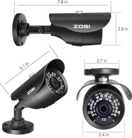 img 1 attached to ZOSI Weatherproof Security Distance Aluminum