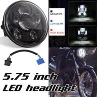 kairiyard 5.75 inch led motorcycle headlight - round, 55w, 6000lm, 6000k, high/low beam, dot approved - off road light, motorcycle spotlight - (1 pack) logo